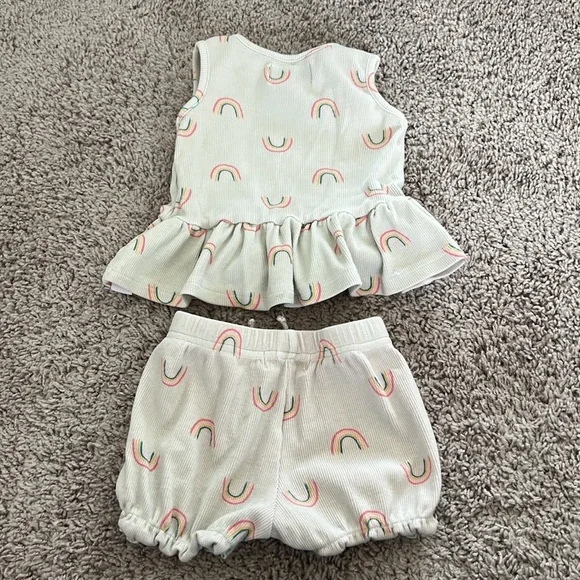 SweetHoney Toddler Neutral Rainbow Two Piece Set - Picture 4 of 5